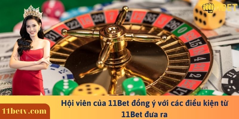 Điều khoản và dịch vụ nhà cái 11Bet quy định cho người chơi 1 Hội viên của 11Bet đồng ý với các điều kiện từ 11Bet đưa ra