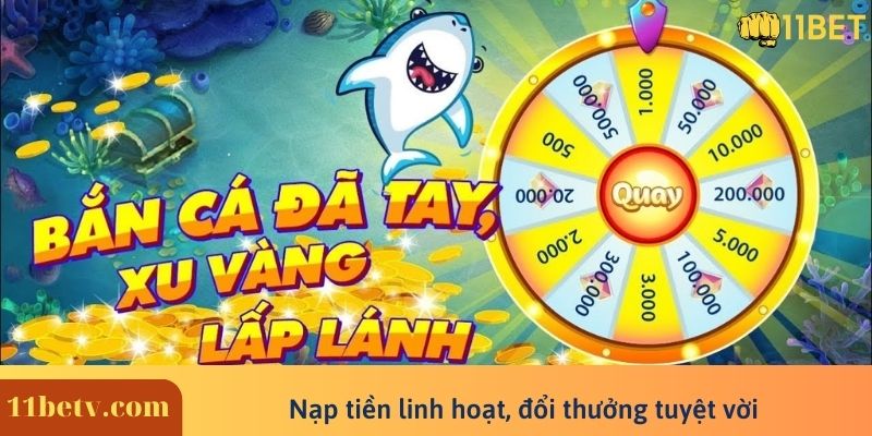Nạp tiền linh hoạt, đổi thưởng tuyệt vời