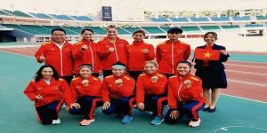 Đội điền kinh Việt Nam tràn đầy khí thế