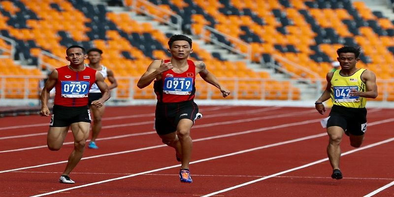 Các tuyển thủ trong đội tuyển điền kinh Việt Nam