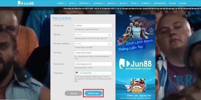 Cách truy cập đặt cược thể thao JUN88
