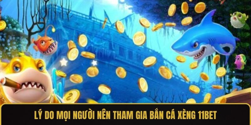 Lý do mọi người nên tham gia bắn cá xèng 11bet